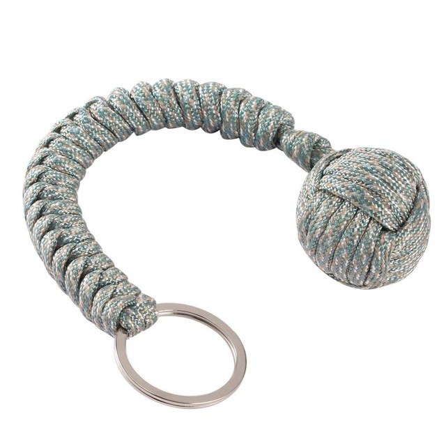 Monkey Fist Steel Ball Security Protection for Self Defense Multifunctional Keychain