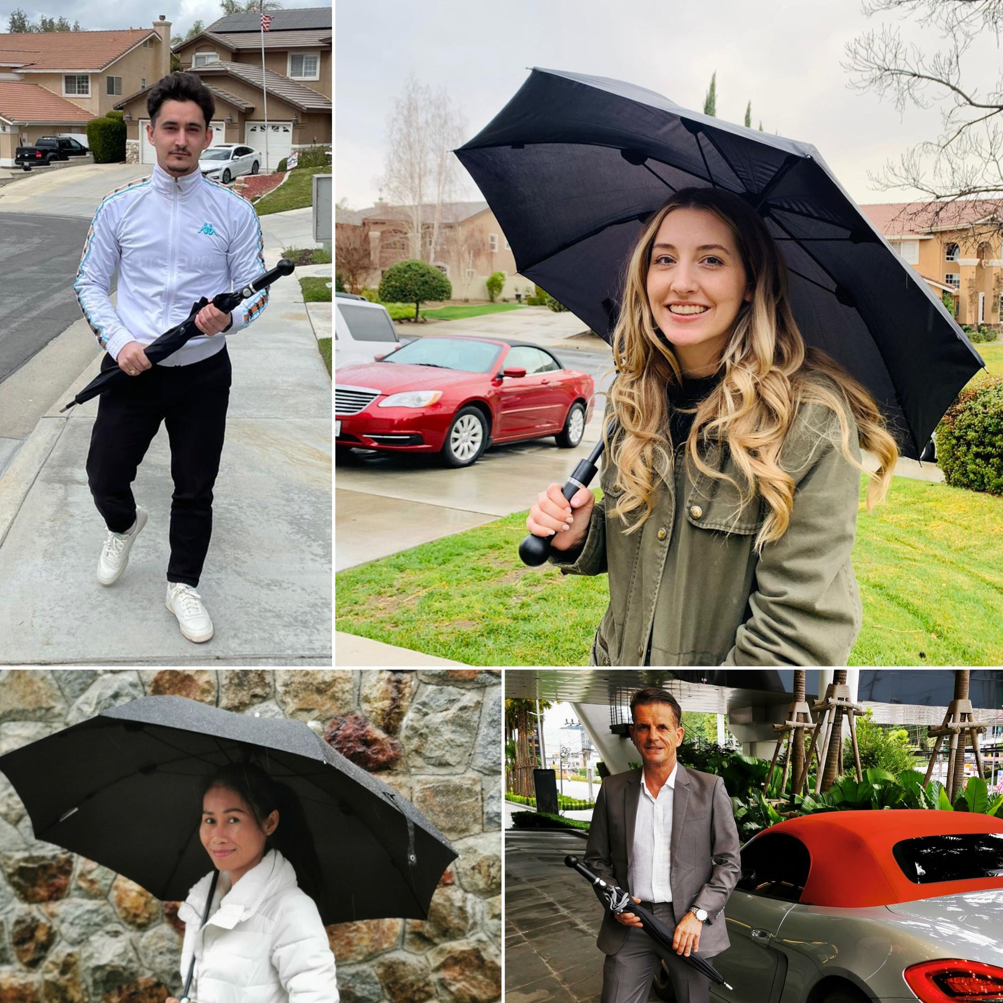 Security Umbrella men "XXL extra large with knob/tactical umbrella