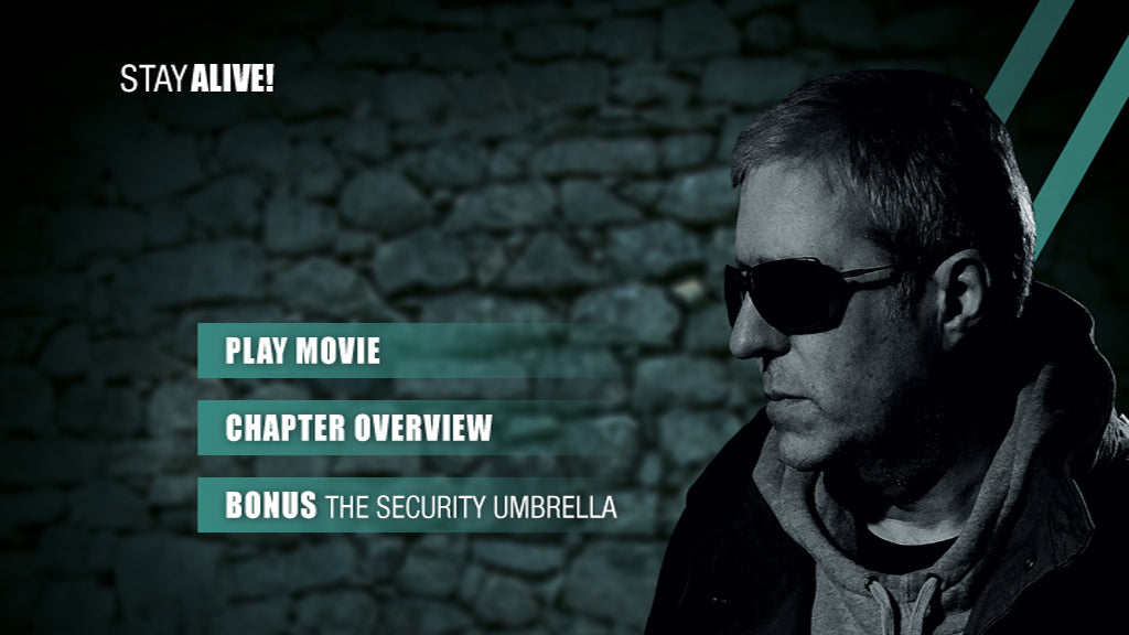 DVD Stay Alive - Video tutorial on practical self defense without any tools