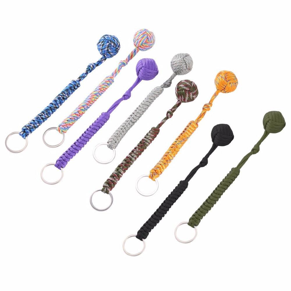 Monkey Fist Steel Ball Security Protection for Self Defense  Multifunctional Keychain