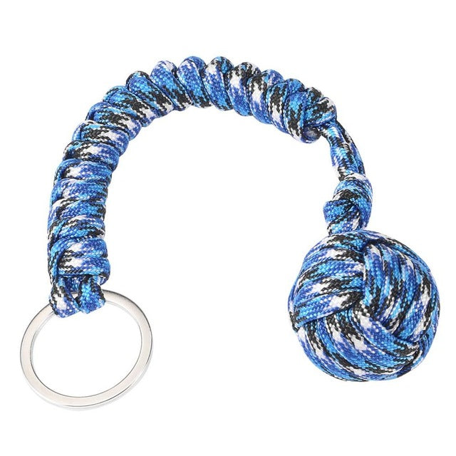 Monkey Fist Steel Ball Security Protection for Self Defense  Multifunctional Keychain