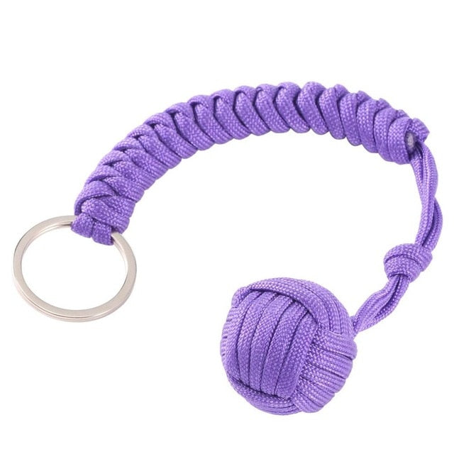 Monkey Fist Steel Ball Security Protection for Self Defense  Multifunctional Keychain