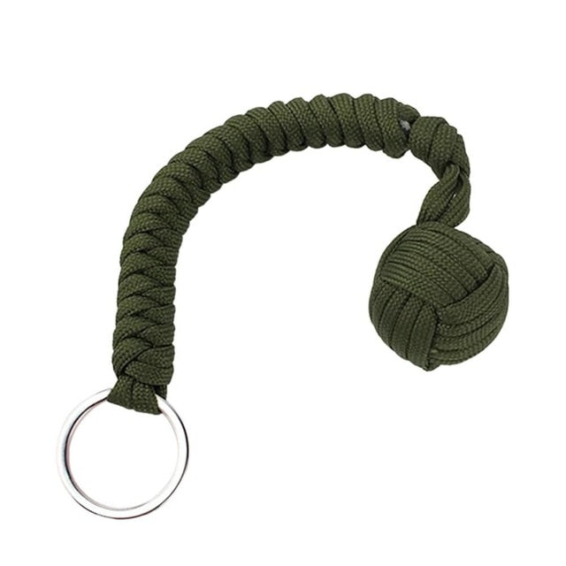 Monkey Fist Steel Ball Security Protection for Self Defense  Multifunctional Keychain